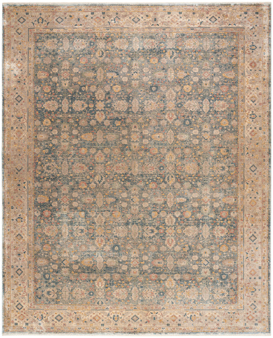 Nourison Home Luxurious  Ivory Blue  Traditional