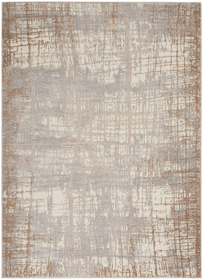 Calvin Klein CK950 Rush CK950 Ivory Taupe Contemporary Power-loomed Rug