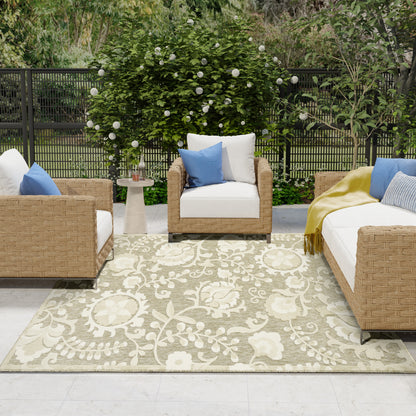 Nourison Home Aloha  Ivory Sage  Contemporary