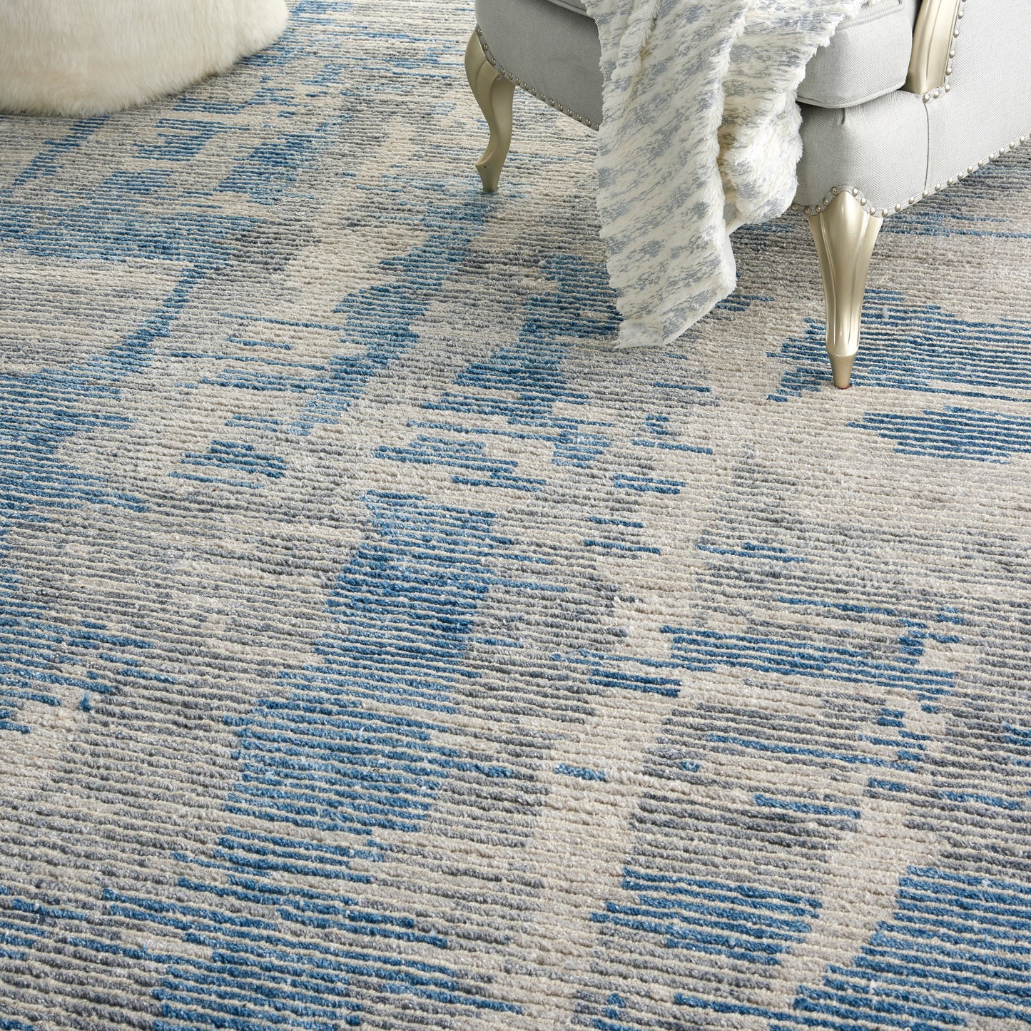 Nourison Home Ellora  Blue  Contemporary
