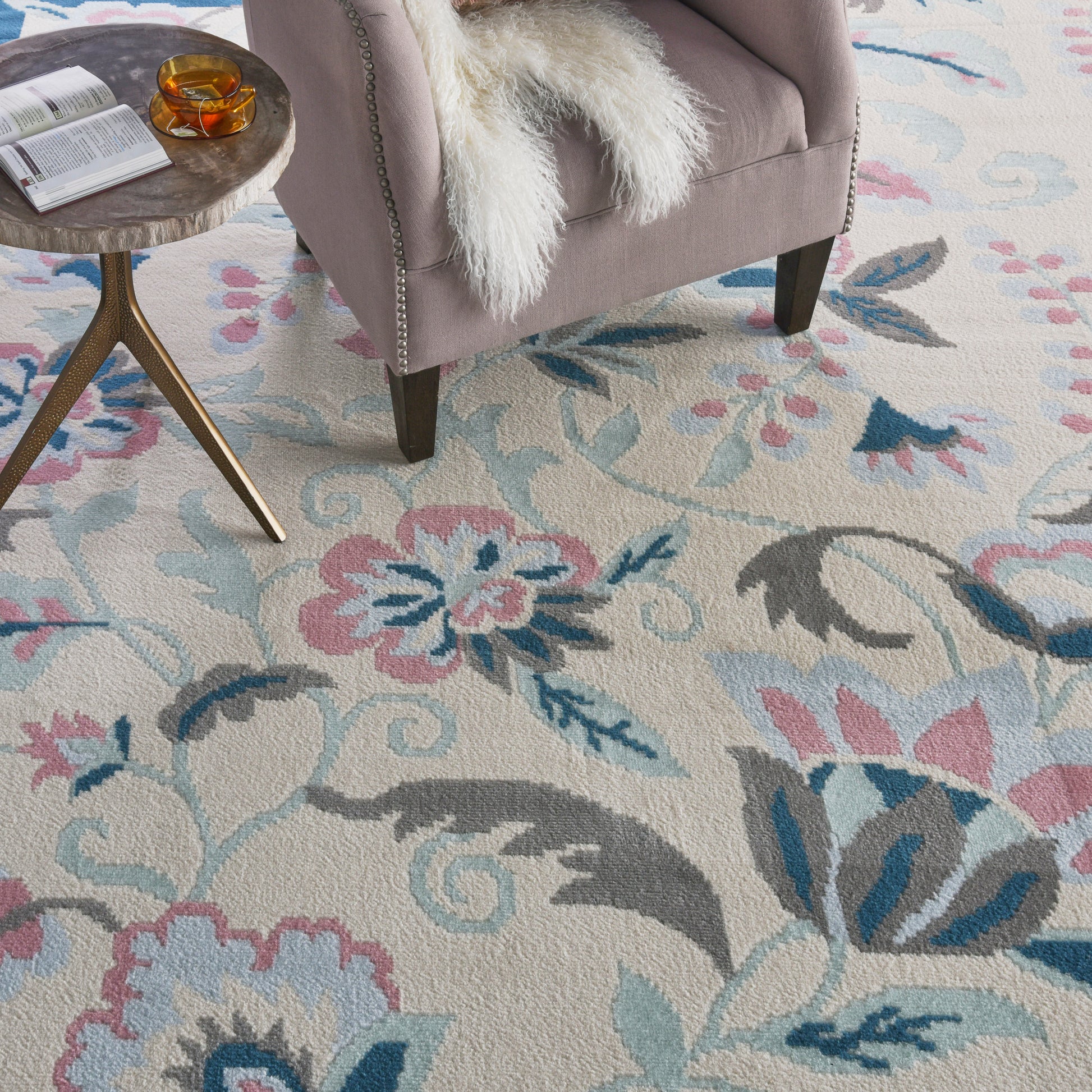 Nourison Home Jubilant  Ivory Multicolor  Contemporary