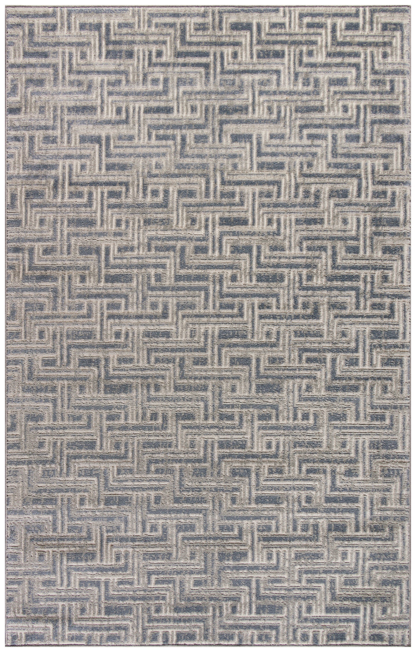 Nourison Home Serenity Home SRH04 Blue Ivory Transitional Loom-woven Rug