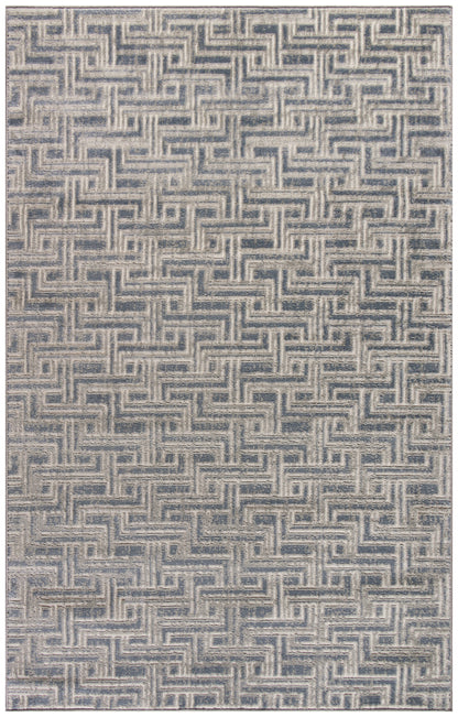 Nourison Home Serenity Home SRH04 Blue Ivory Transitional Loom-woven Rug