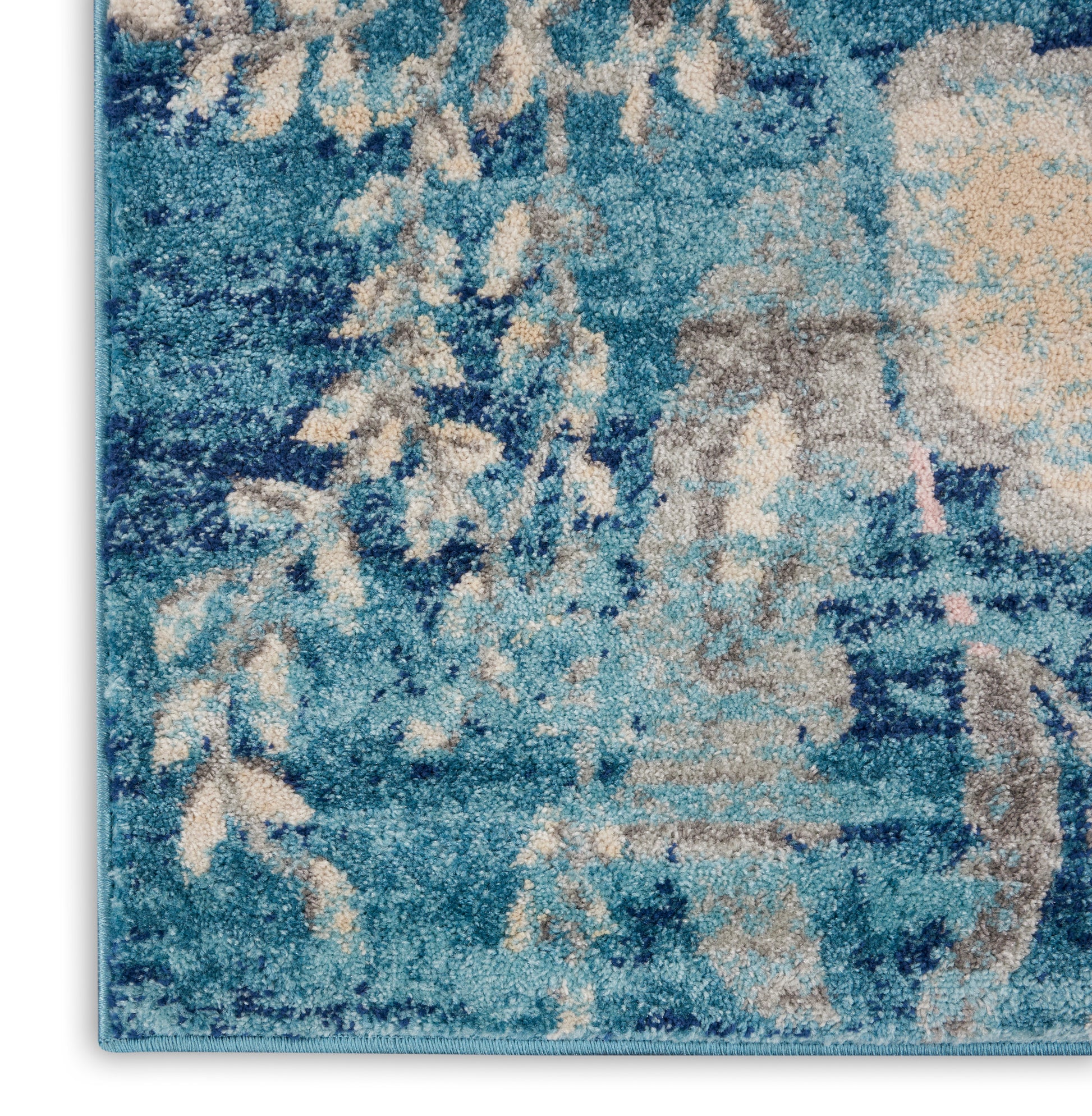 Nourison Home Tranquil  Turquoise  Contemporary