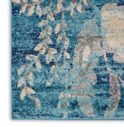 Nourison Home Tranquil  Turquoise  Contemporary