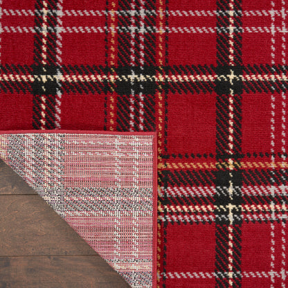 Nourison Home Grafix  Red  Contemporary