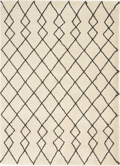 Nourison Home Martil MAT01 Ivory Charcoal Contemporary Power-loomed Rug