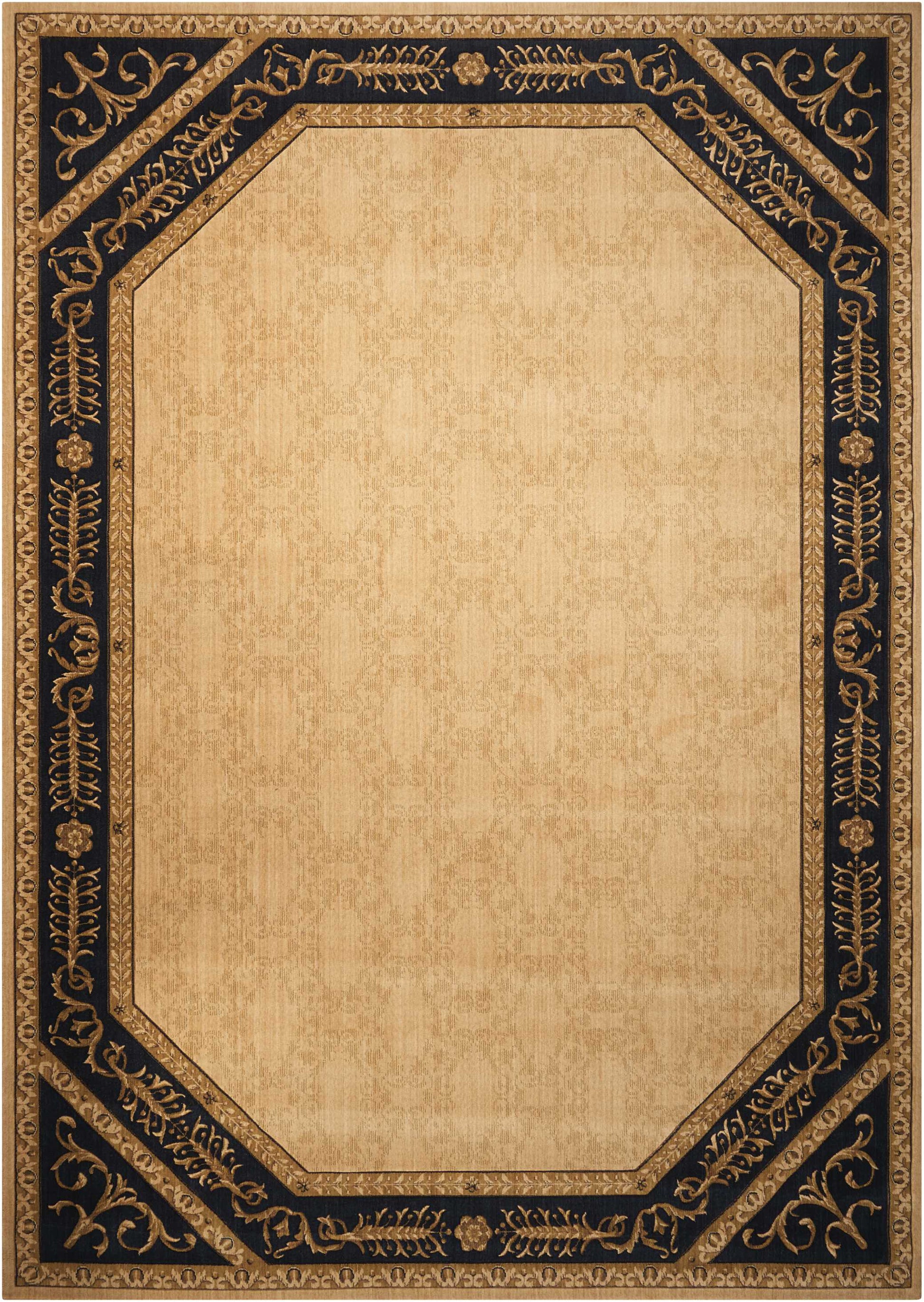 Nourison Home Vallencierre  Beige Black  Traditional