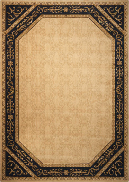 Nourison Home Vallencierre  Beige Black  Traditional