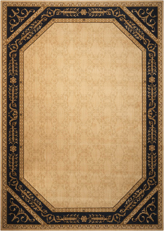 Nourison Home Vallencierre  Beige Black  Traditional
