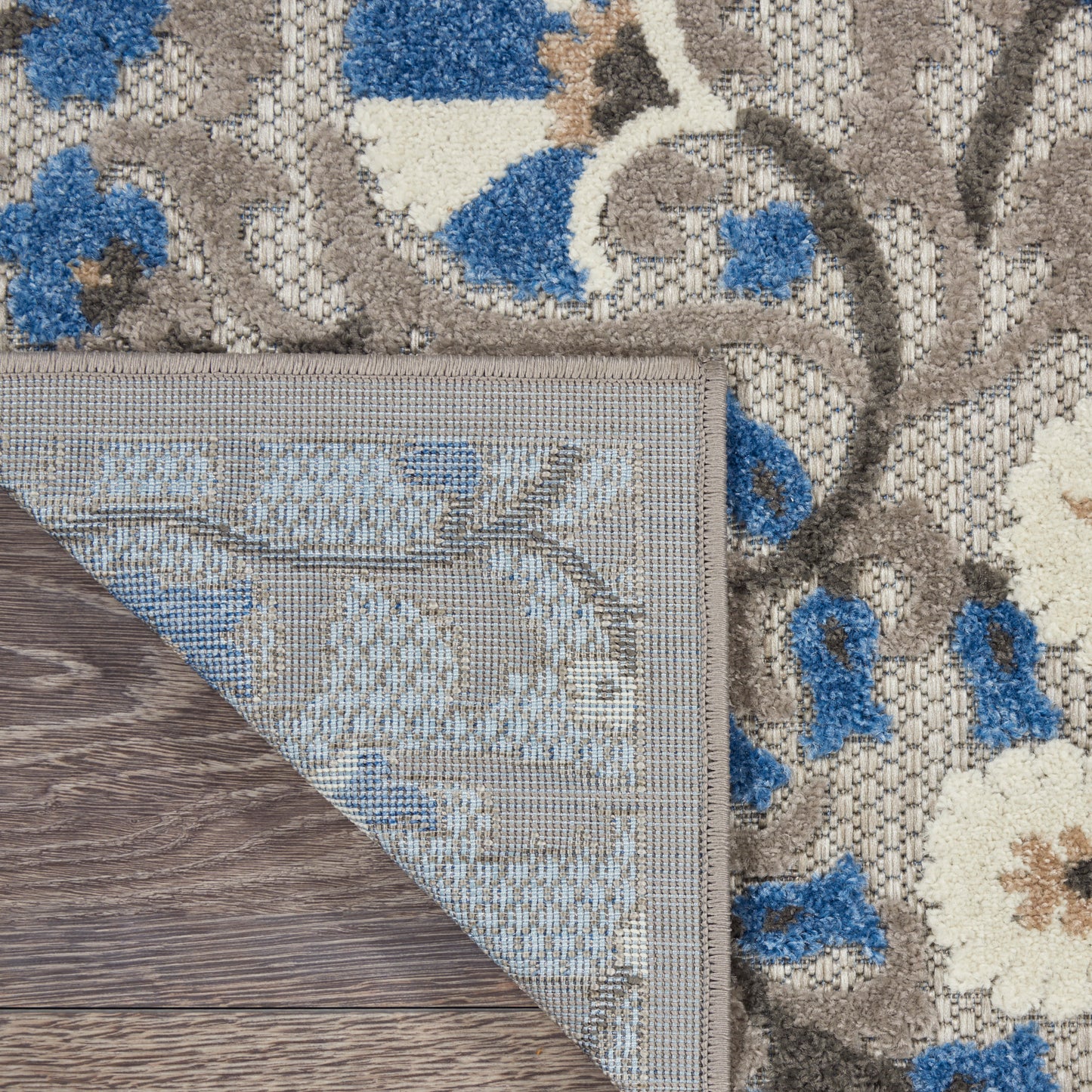 Nourison Home Aloha  Grey Multicolor  Contemporary