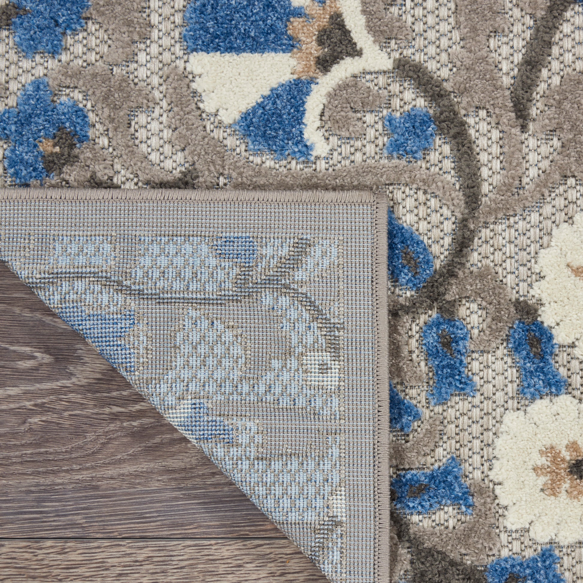 Nourison Home Aloha  Grey Multicolor  Contemporary