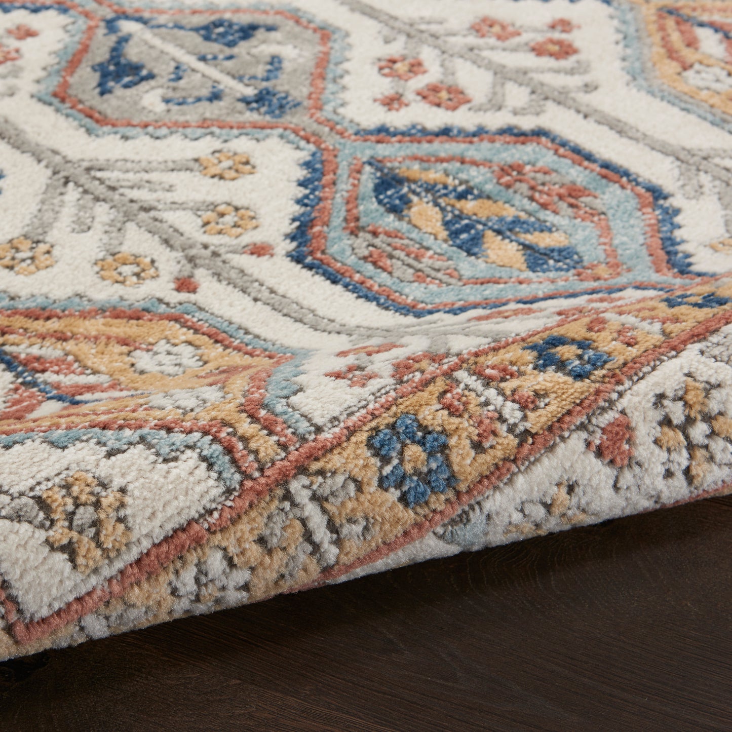 Nourison Home Quarry  Ivory Multicolor  Contemporary