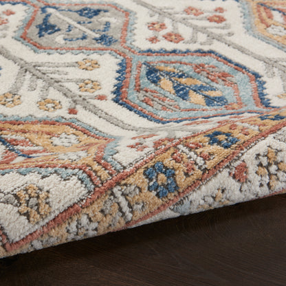 Nourison Home Quarry  Ivory Multicolor  Contemporary