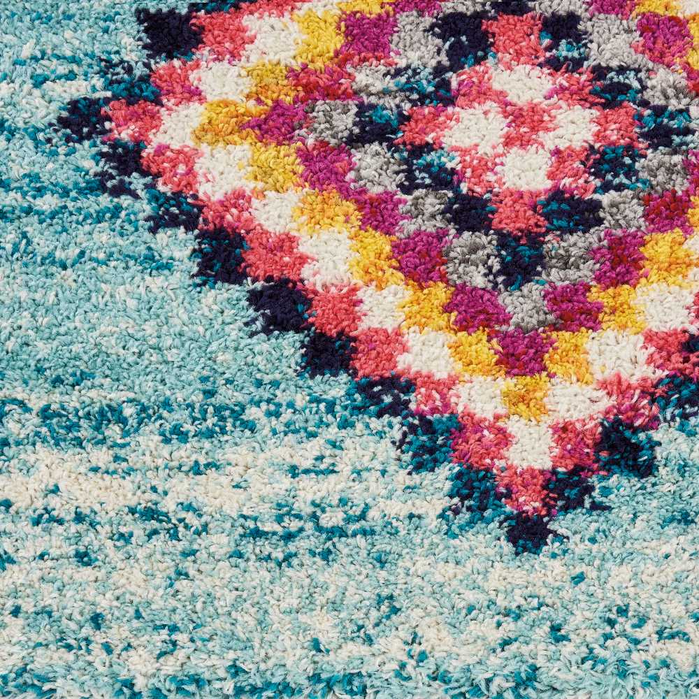 Nourison Home Nomad  Aqua  Transitional