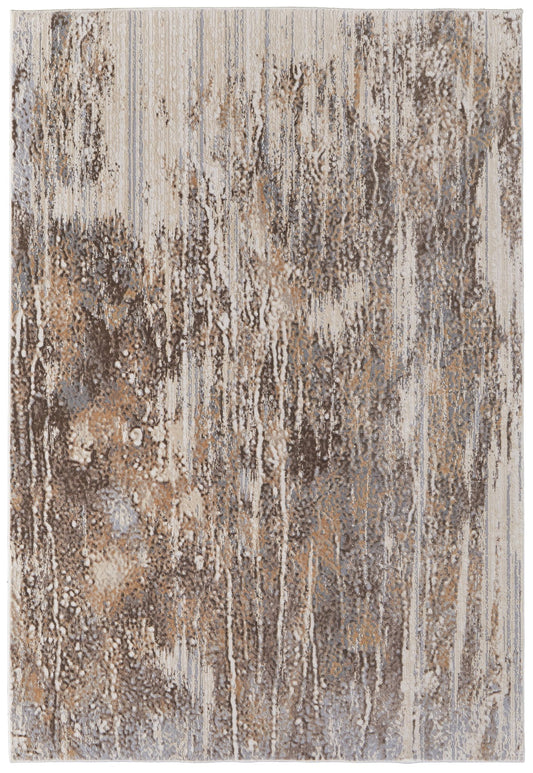 Feizy Parker 3705F Ivory Gray Transitional/Casual Machine Woven Rug - Rugs - Feizy - Atlanta Designer Rugs