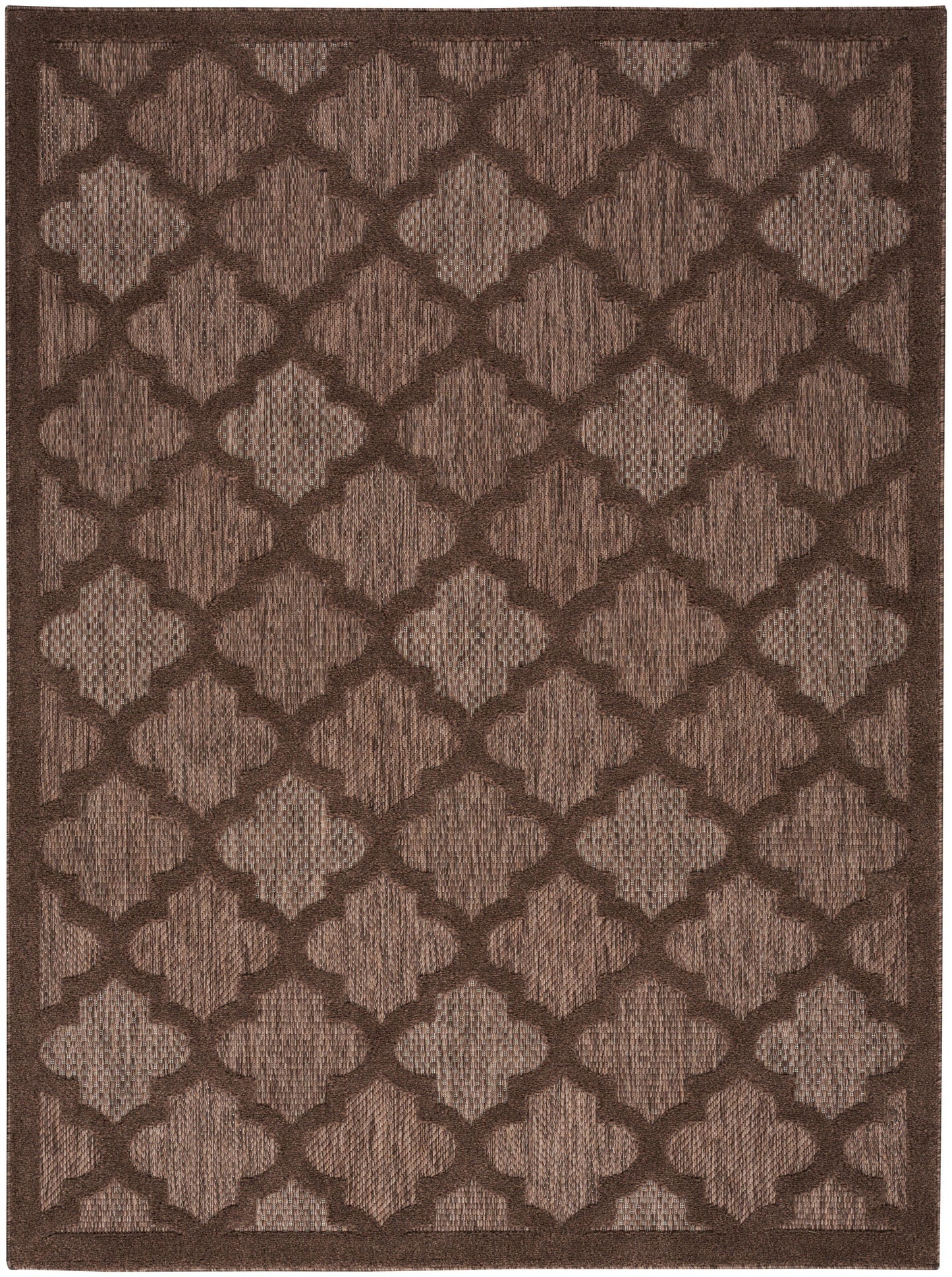 Nourison Home Easy Care NES01 Brown Contemporary Flat Weave Rug