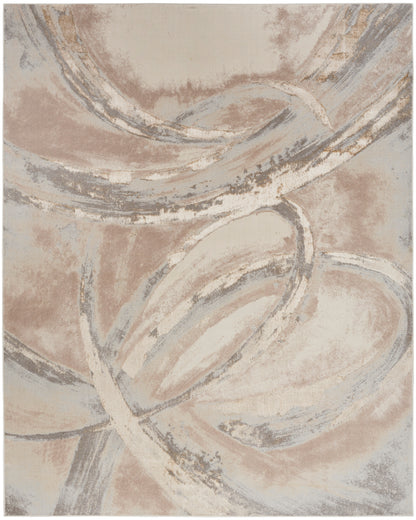 Nourison Home Splash  Beige Grey  Contemporary