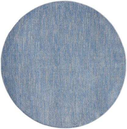 Nourison Home Nourison Essentials NRE01 Blue Grey Contemporary Power-loomed Rug