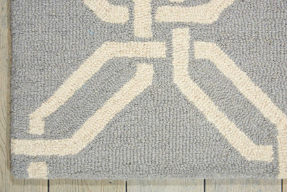 Nourison Home Linear  Light Blue  Contemporary