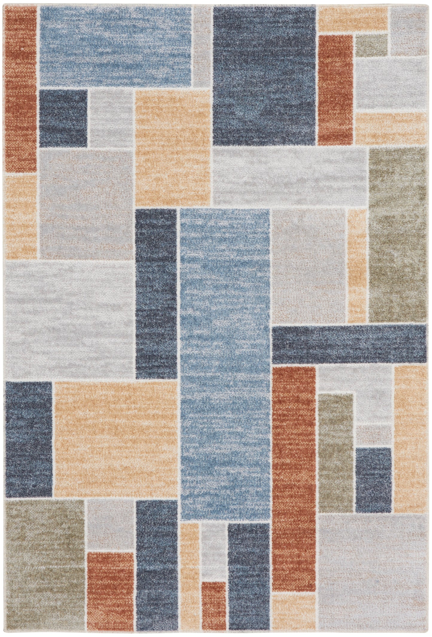 Nourison Home Astra Machine Washable ASW09 Multicolor Contemporary Power-loomed Rug