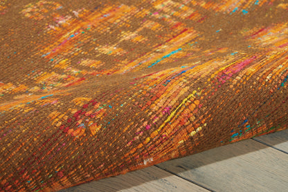 Nourison Home Spectrum  Flame Chocolate  Transitional