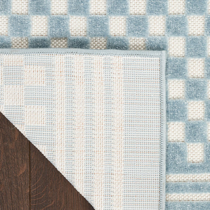 Nourison Home Care Free  Blue  Contemporary