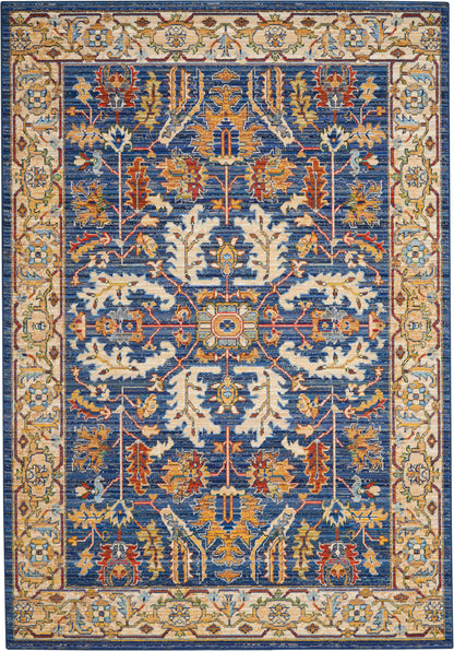 Nourison Home Majestic  Denim Blue  Traditional