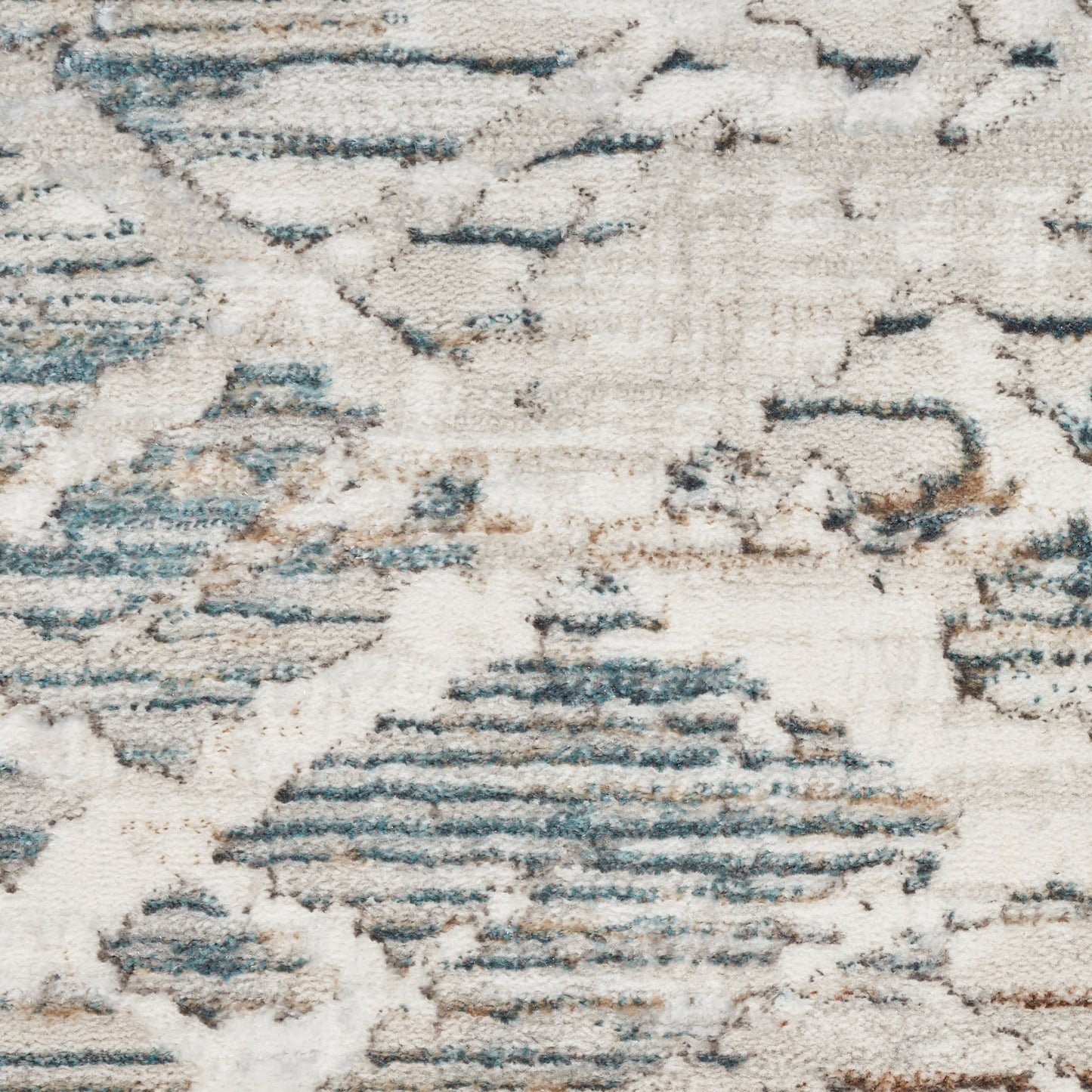 Nourison Home Glitz  Grey Multicolor  Contemporary