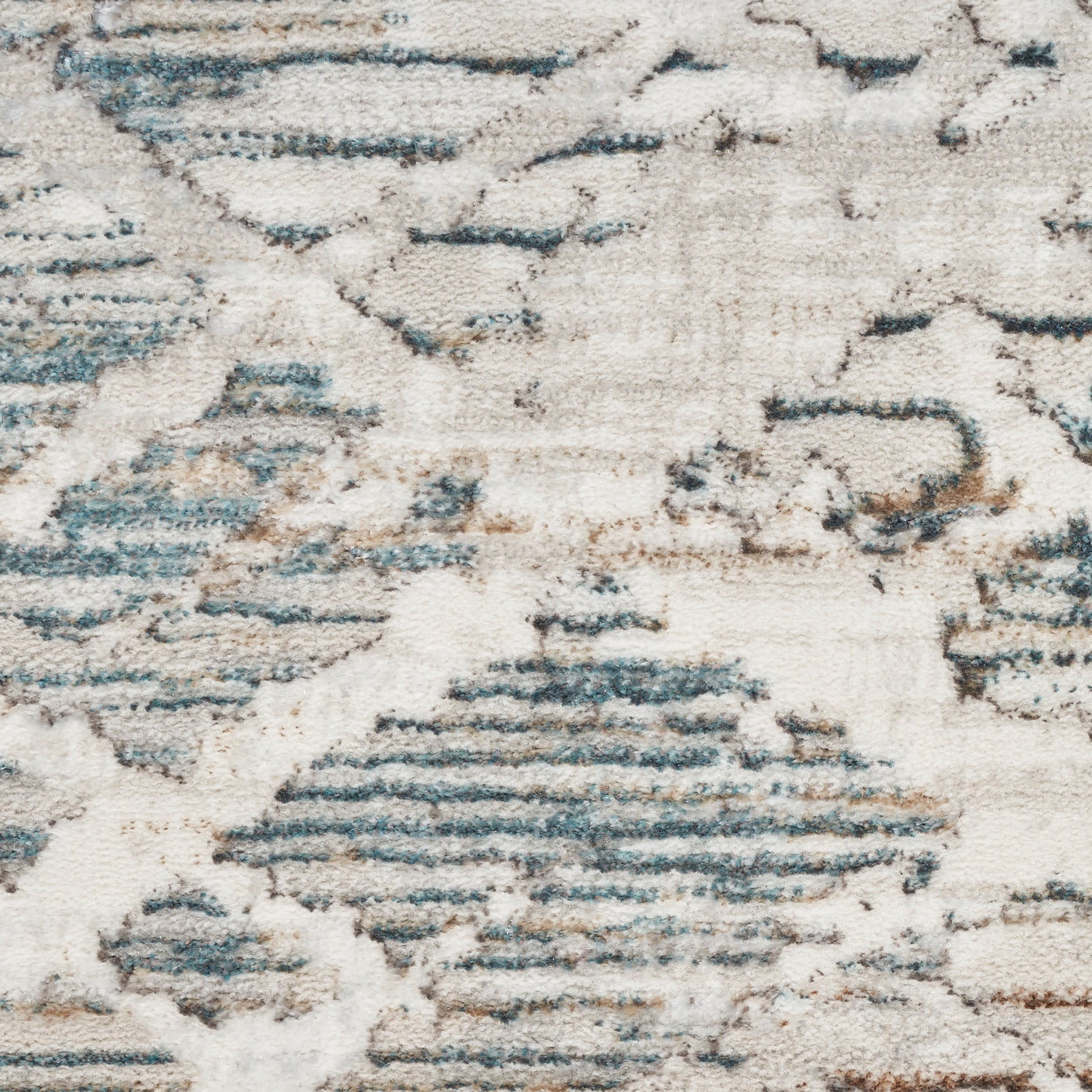 Nourison Home Glitz  Grey Multicolor  Contemporary