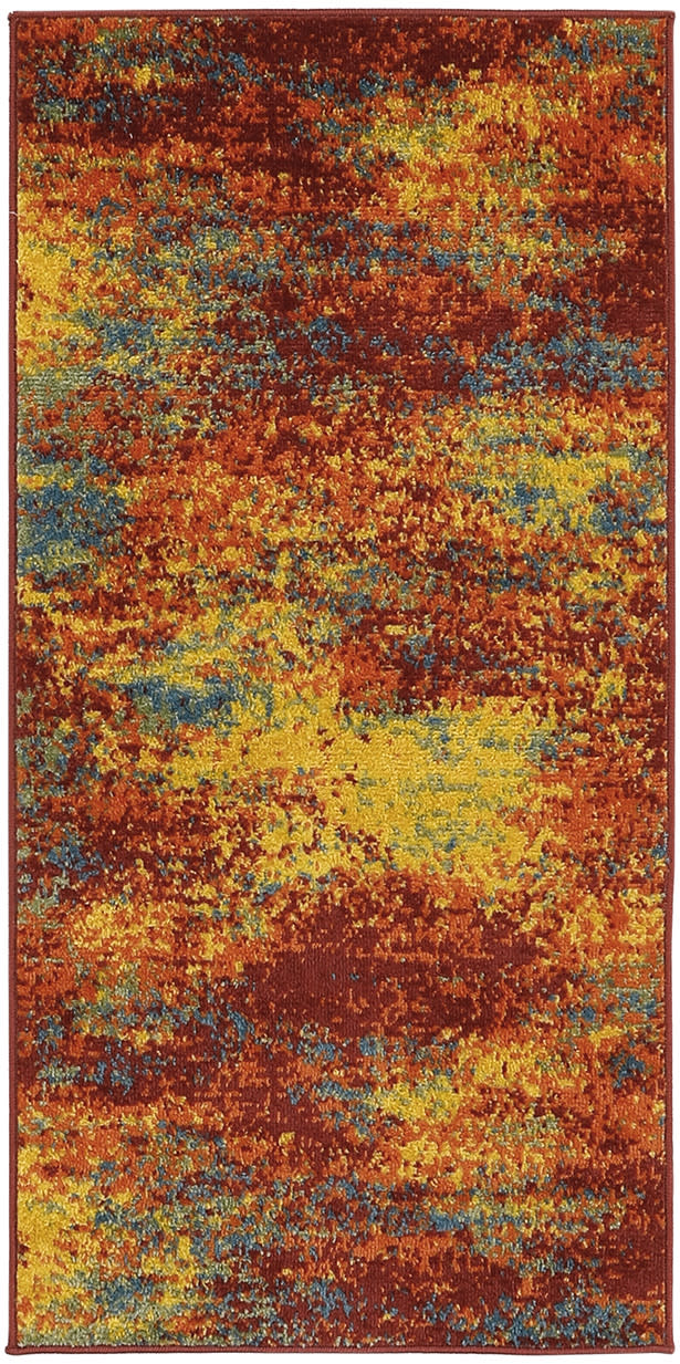 Nourison Home Nourison Essentials NRE06 Flame Contemporary Power-loomed Rug