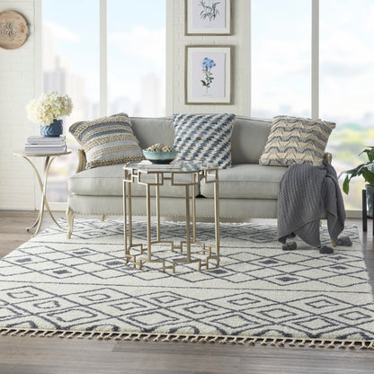 Nourison Home Serenity Shag  Ivory Slate  