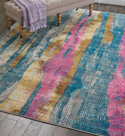 Nourison Home Passion  Grey Multicolor  Transitional