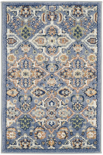 Nourison Home Allur ALR03 Light Blue Transitional Power-loomed Rug