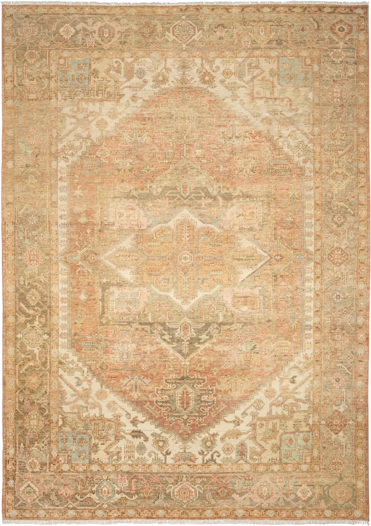 Nourison Home Heritage Vine  Rust  Traditional