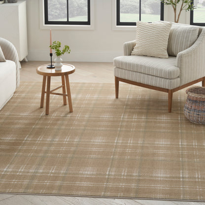Nourison Home Grafix  Taupe  Contemporary