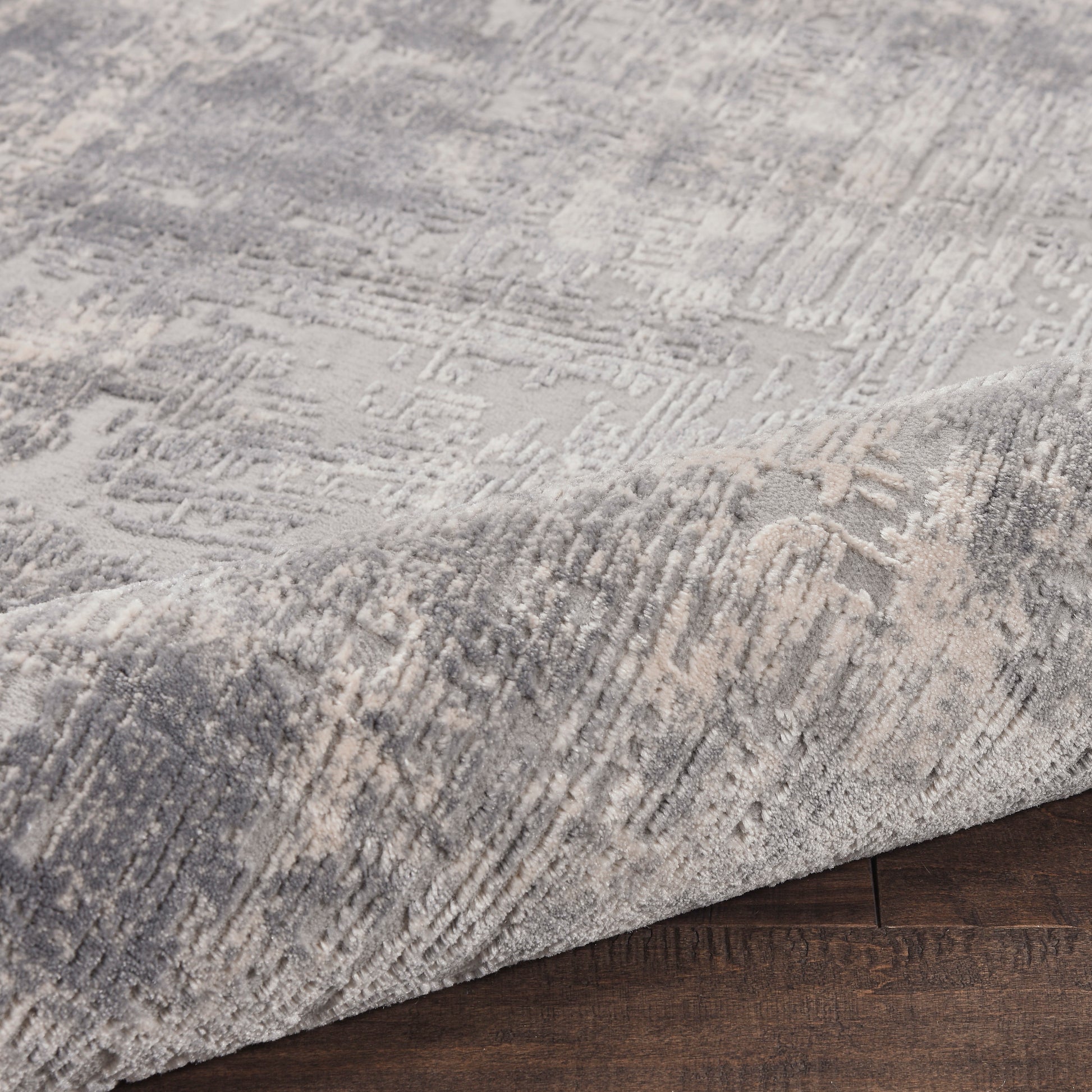 Nourison Home Rustic Textures  Ivory Silver  Contemporary