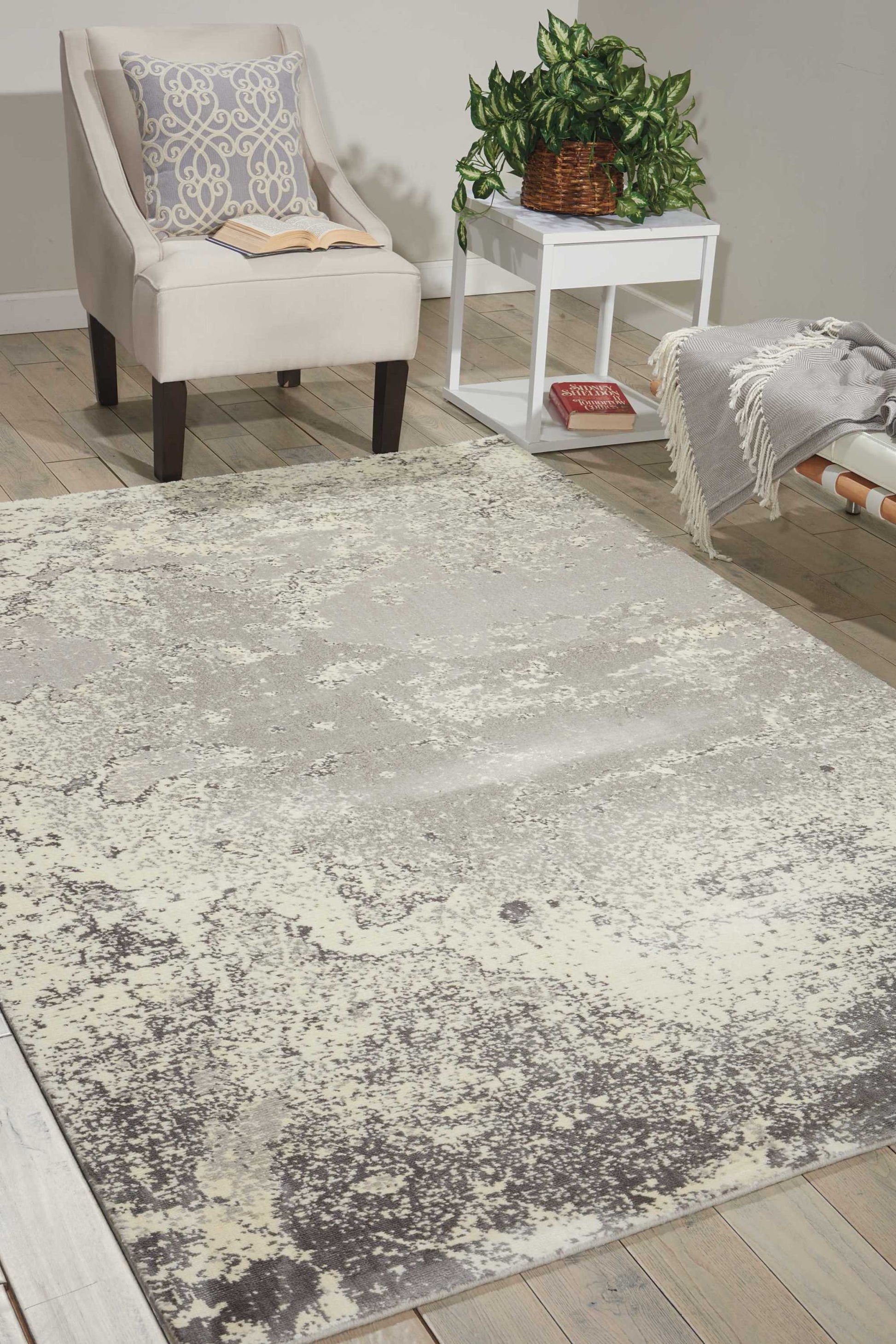 Nourison Home Twilight  Bone  Contemporary