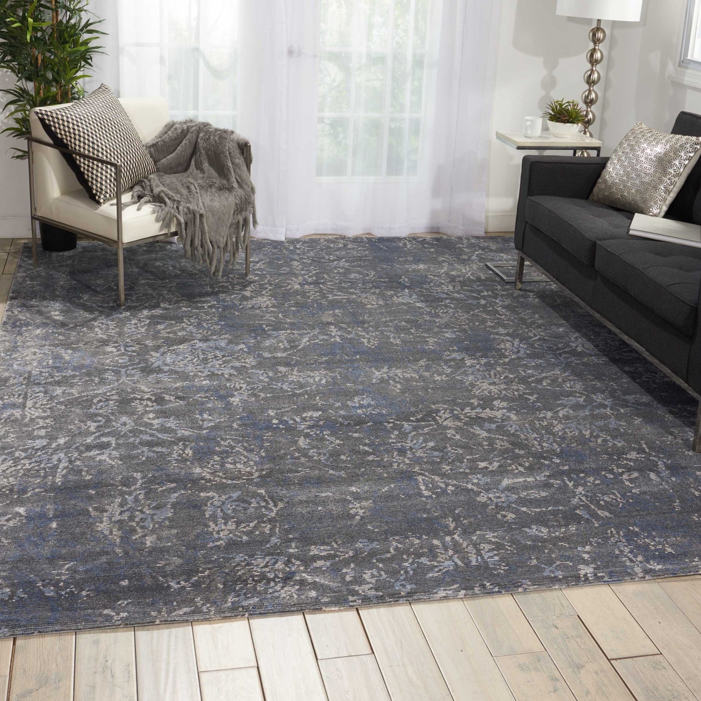 Nourison Home Lucent  Coal  Transitional