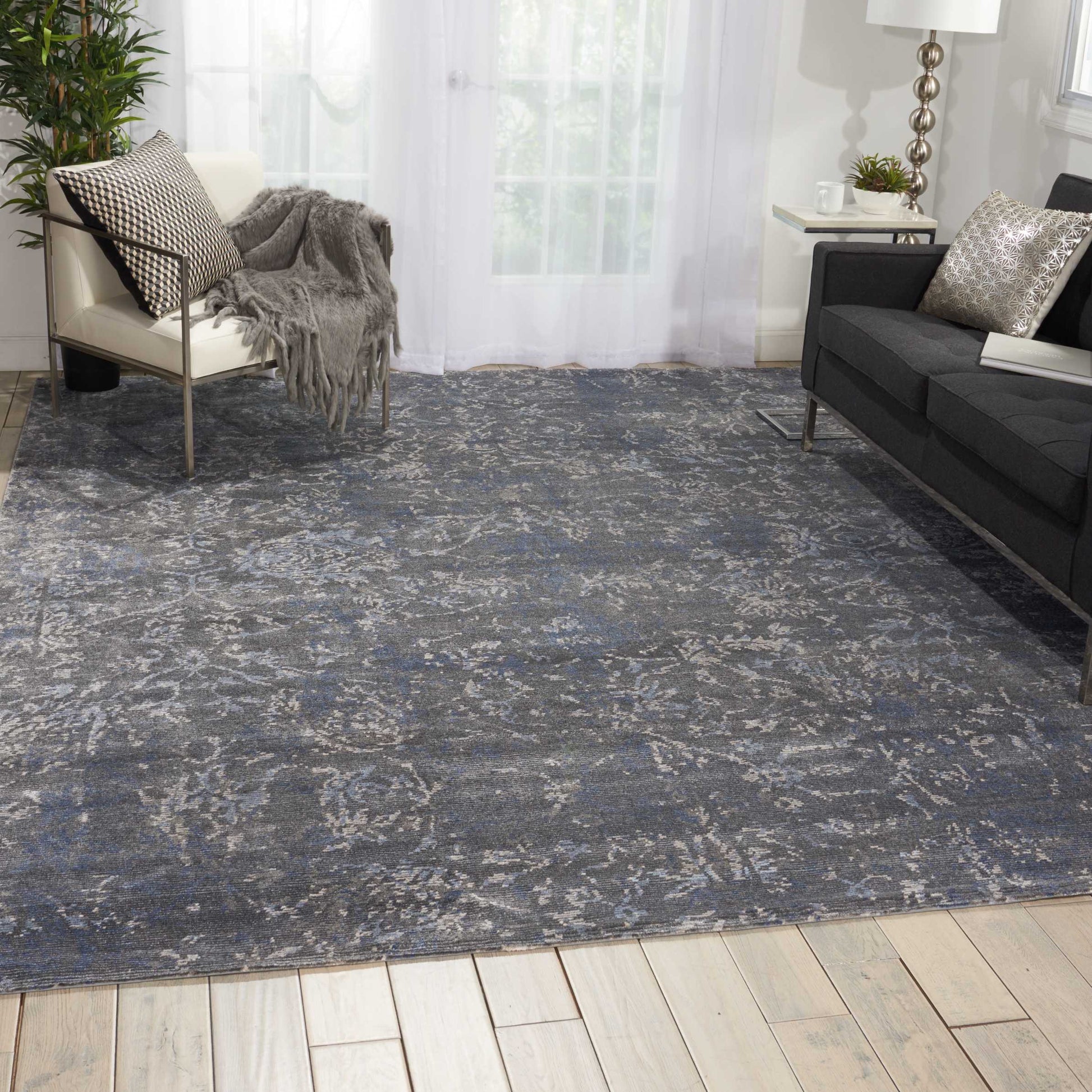 Nourison Home Lucent  Coal  Transitional