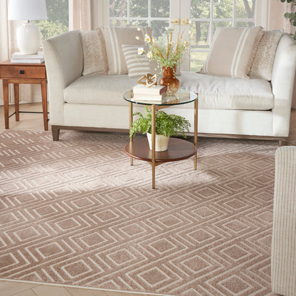 Nourison Home Care Free  Brown  Contemporary