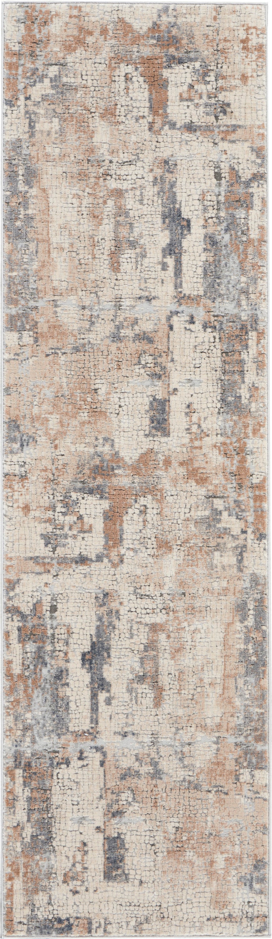 Nourison Home Rustic Textures RUS06 Beige Grey Contemporary Power-loomed Rugs