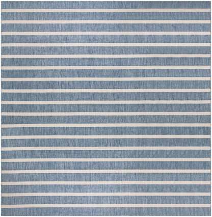 Nourison Home Positano POS03 Navy Ivory Contemporary Power-loomed Rug