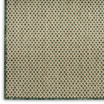 Nourison Home Courtyard  Green  Contemporary