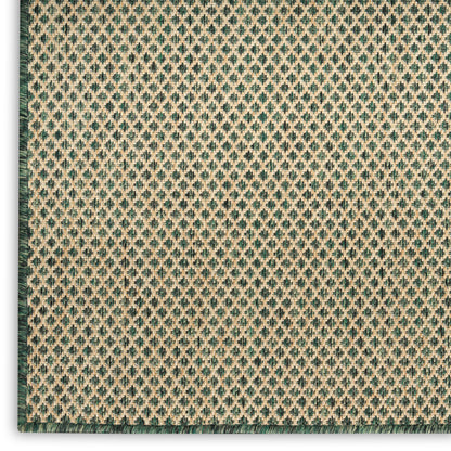 Nourison Home Courtyard  Green  Contemporary