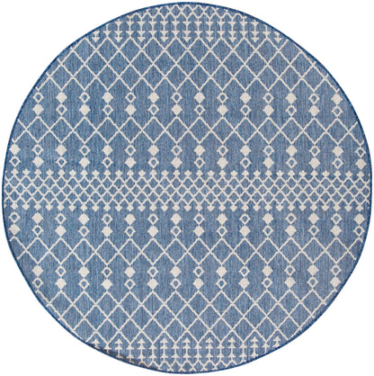 Nourison Home Positano POS02 Navy Blue Contemporary Power-loomed Rug