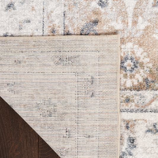 Nourison Home Astra Machine Washable  Silver Taupe  Traditional