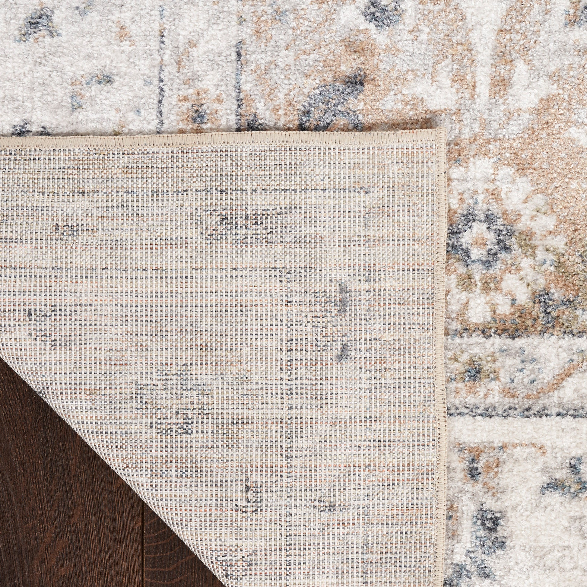 Nourison Home Astra Machine Washable  Silver Taupe  Traditional