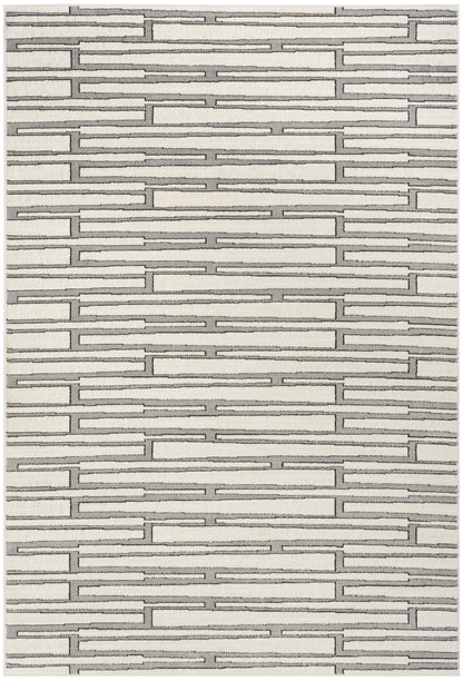 Nourison Home Nordic NRC02 Ivory Grey Contemporary Power-loomed Rug