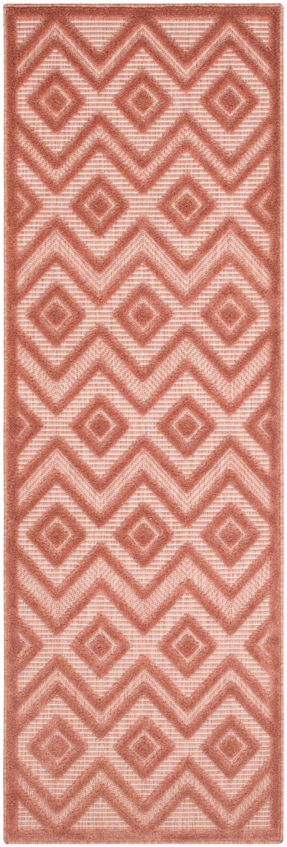 Nourison Home Versatile NRV01 Coral Orange Contemporary Flat Weave Rug